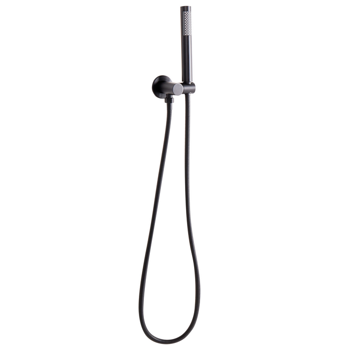 Beliani - JAVIRA - Wandgemonteerde badmengkraan - Zwart - Messing