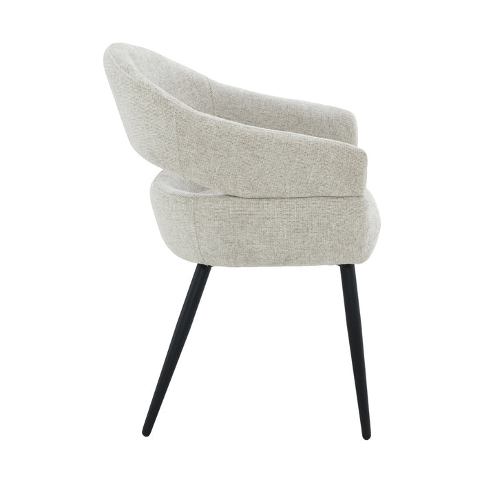 Livingfurn - Eetkamerstoel Megan Toffee Set van 2 - 62x58x85cm