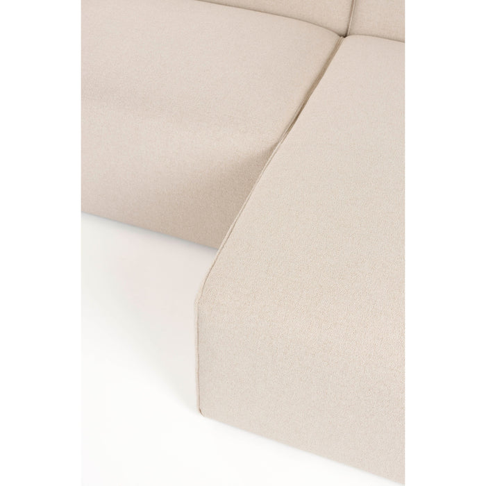 Zuiver Sofa Milka 3-zitsbank Chaise longue Rechts Zand - Crème