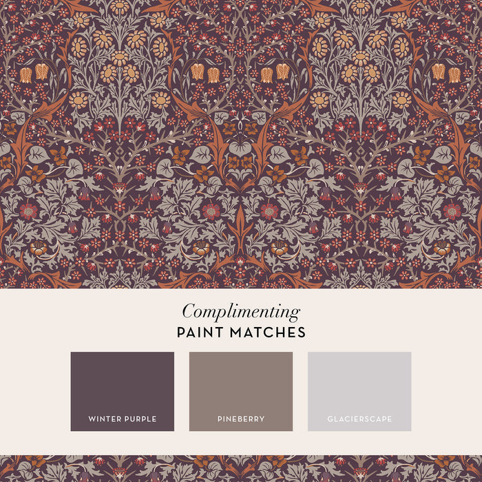 William Morris at Home vliesbehang Blackthorn Plum