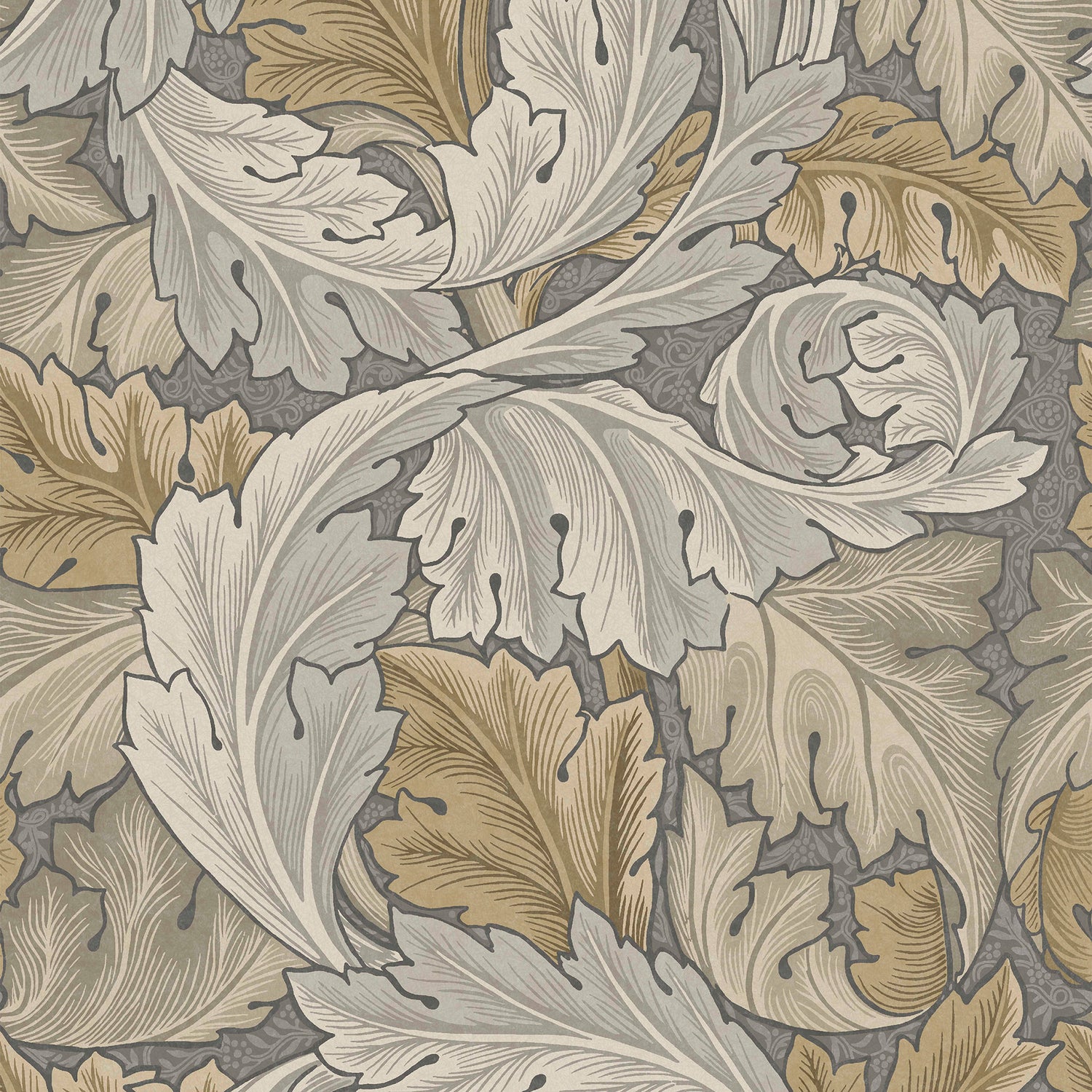 William Morris at Home vliesbehang Acanthus Neutral