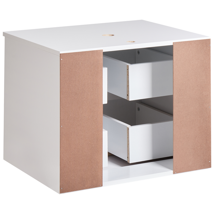 Beliani - SERRA - Badkamerkast - Wit - 60 x 47 cm - MDP