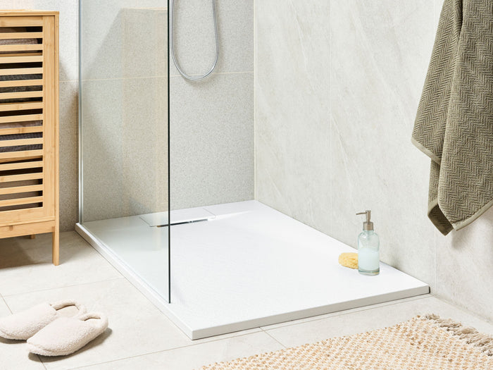 Beliani-AZZURRO-Douchebak-Wit-120 x 80 x 3 cm-SMC (kunststof)