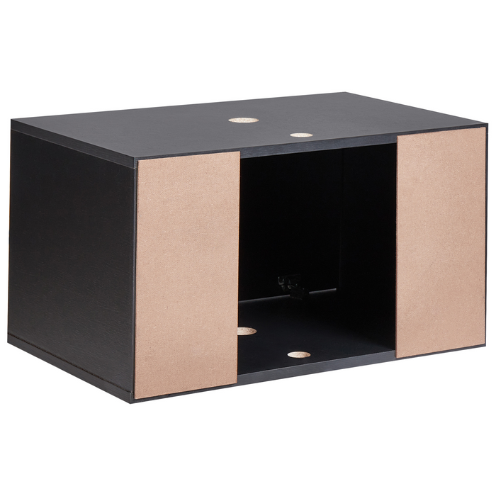 Beliani - PETROLINA - Wastafelkast - Zwart - Vezelplaat