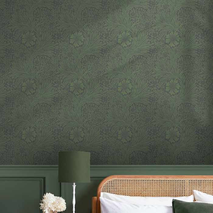 William Morris at Home vliesbehang Marigold Fibrous Green