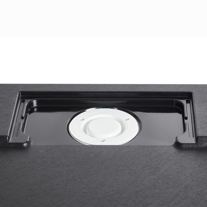 Beliani-AZZURRO-Douchebak-Zwart-100 x 80 x 3 cm-SMC (kunststof)