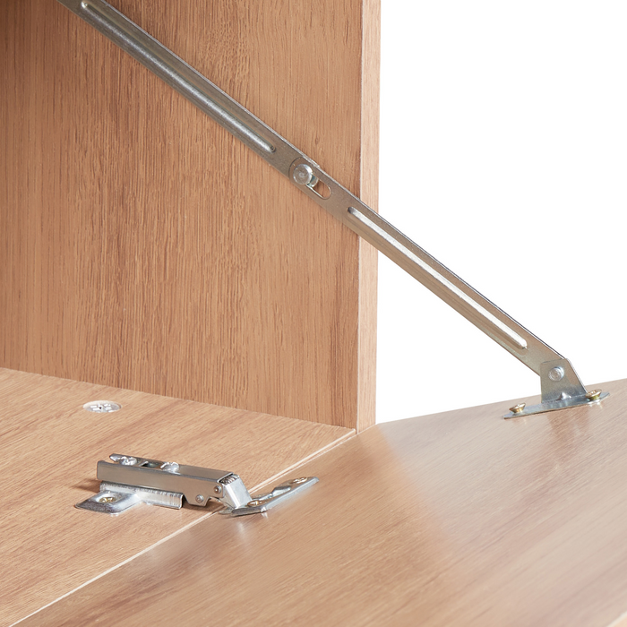 Beliani - NATAL - Wastafelkast - Lichtbruin - Vezelplaat