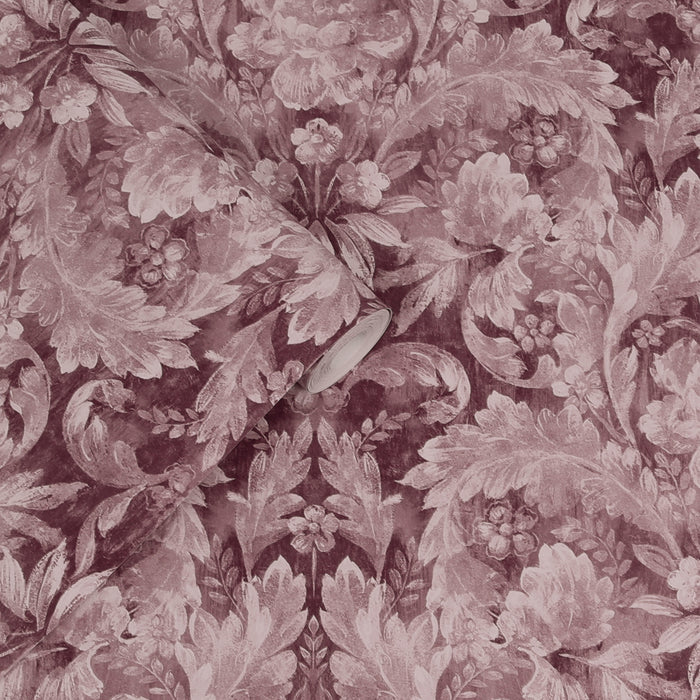Laura Ashley Apolline Behang - Bloemen - 10mx52cm - Paars