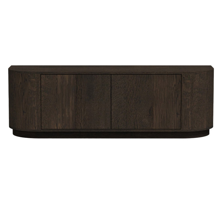 Livingfurn - Tv-meubel Donkerbruin Eiken - 140x40x45cm - Novero