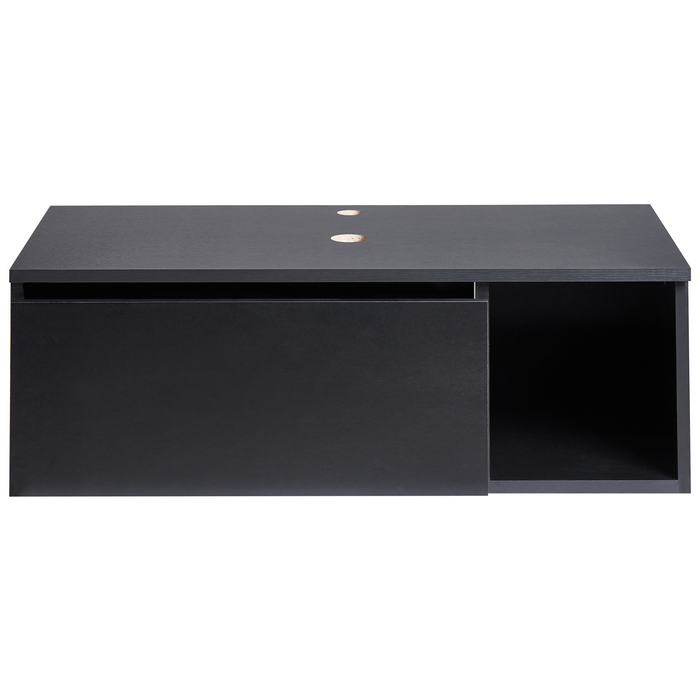 Beliani - RUPANCO - Badkamerkast - Zwart - 80 x 40 cm - MDP