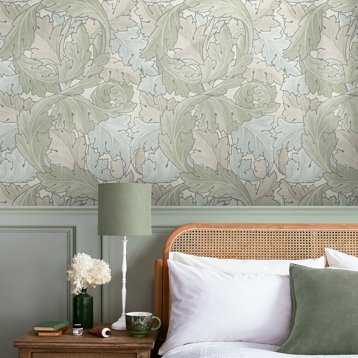 William Morris at Home vliesbehang Acanthus Sage & Duck Egg