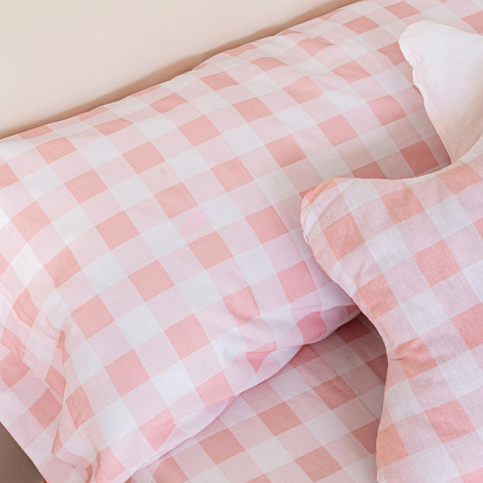 Vichy Dekbedovertrek 2-delig Roze Basic Kids, Rosa, 100% katoen, de kwaliteit van 150 hilos