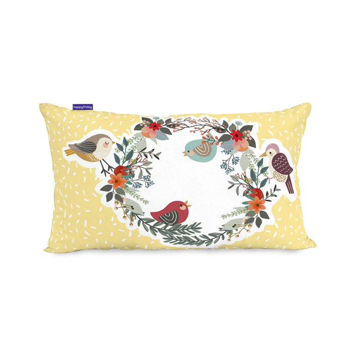 Harvestwood Kussenhoes 50x30 cm Moshi Moshi, Veelkleurig, 100% katoen, de kwaliteit van 150 hilos