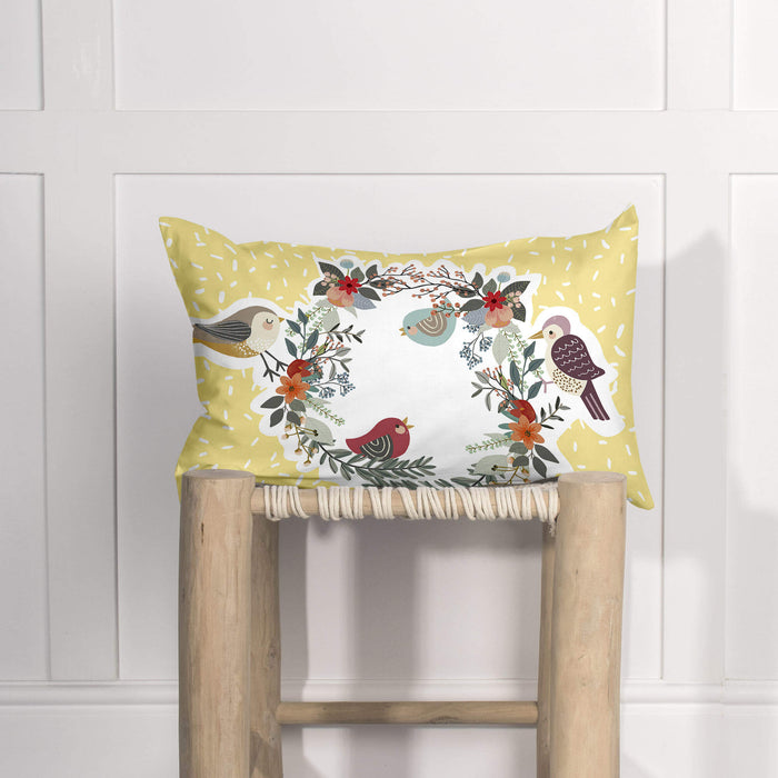 Harvestwood Kussenhoes 50x30 cm Moshi Moshi, Veelkleurig, 100% katoen, de kwaliteit van 150 hilos