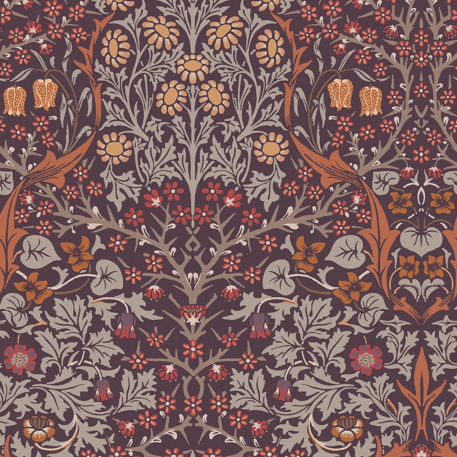 William Morris at Home vliesbehang Blackthorn Plum
