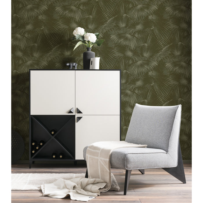 LOOKS by Wolfgang Joop Vliesbehang - Palmbl�tter - Gr�n - 10mx53cm