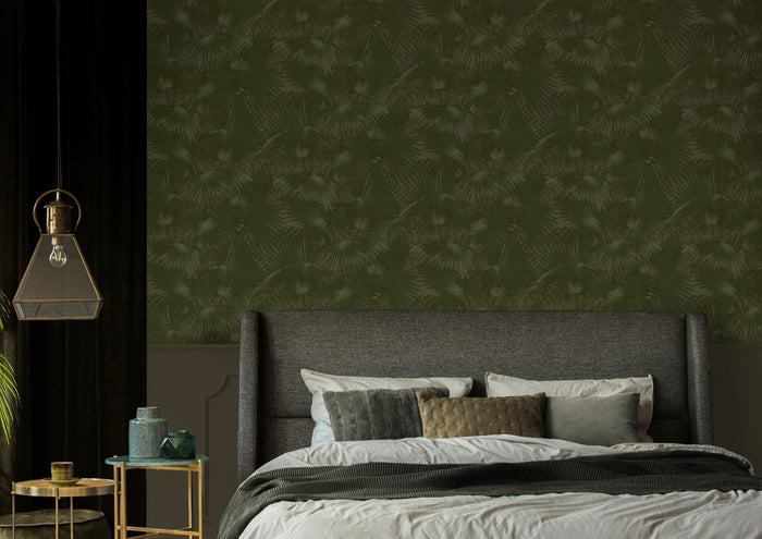 LOOKS by Wolfgang Joop Vliesbehang - Palmbl�tter - Gr�n - 10mx53cm