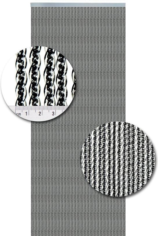 Vliegengordijnenexpert Vliegengordijn -  Venetie Zwart Venetie zwart