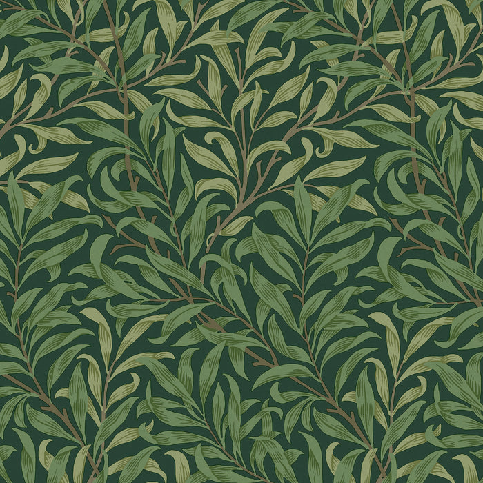 William Morris at Home Vliesbehang Willow Bough Deep Green - 10mx52cm
