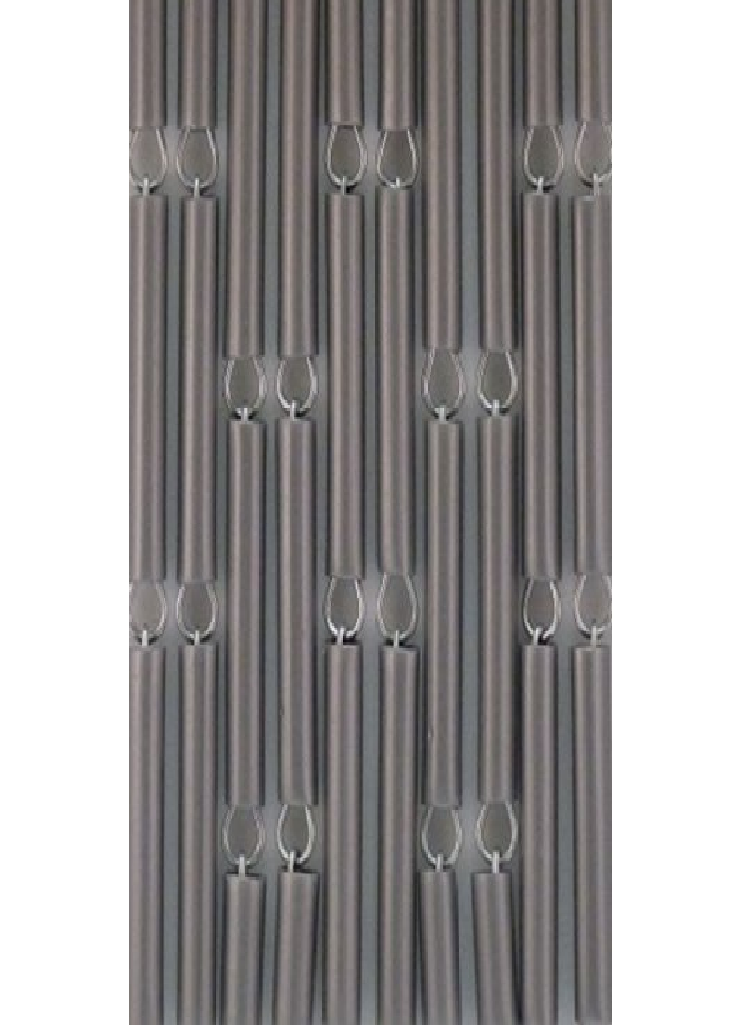 Vliegengordijnenexpert Vliegengordijn Hulzen - Zilver 100 x 240 cm op