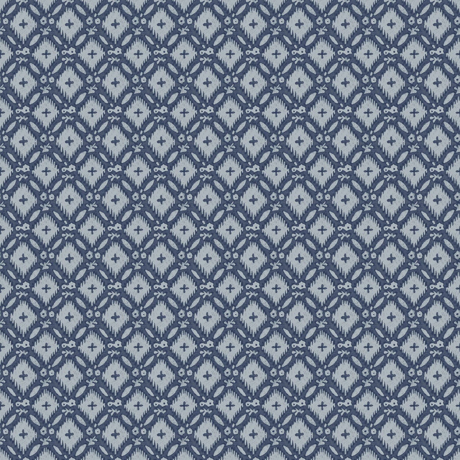 Laura Ashley Whitebrook Behang - Ruit - 10mx52cm - Blauw