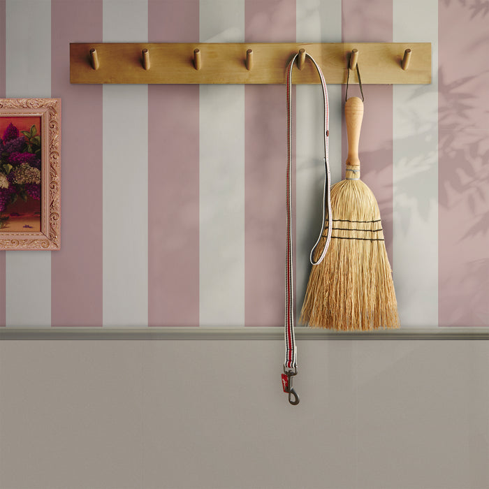Joules vliesbehang Harborough Stripe Pink roze