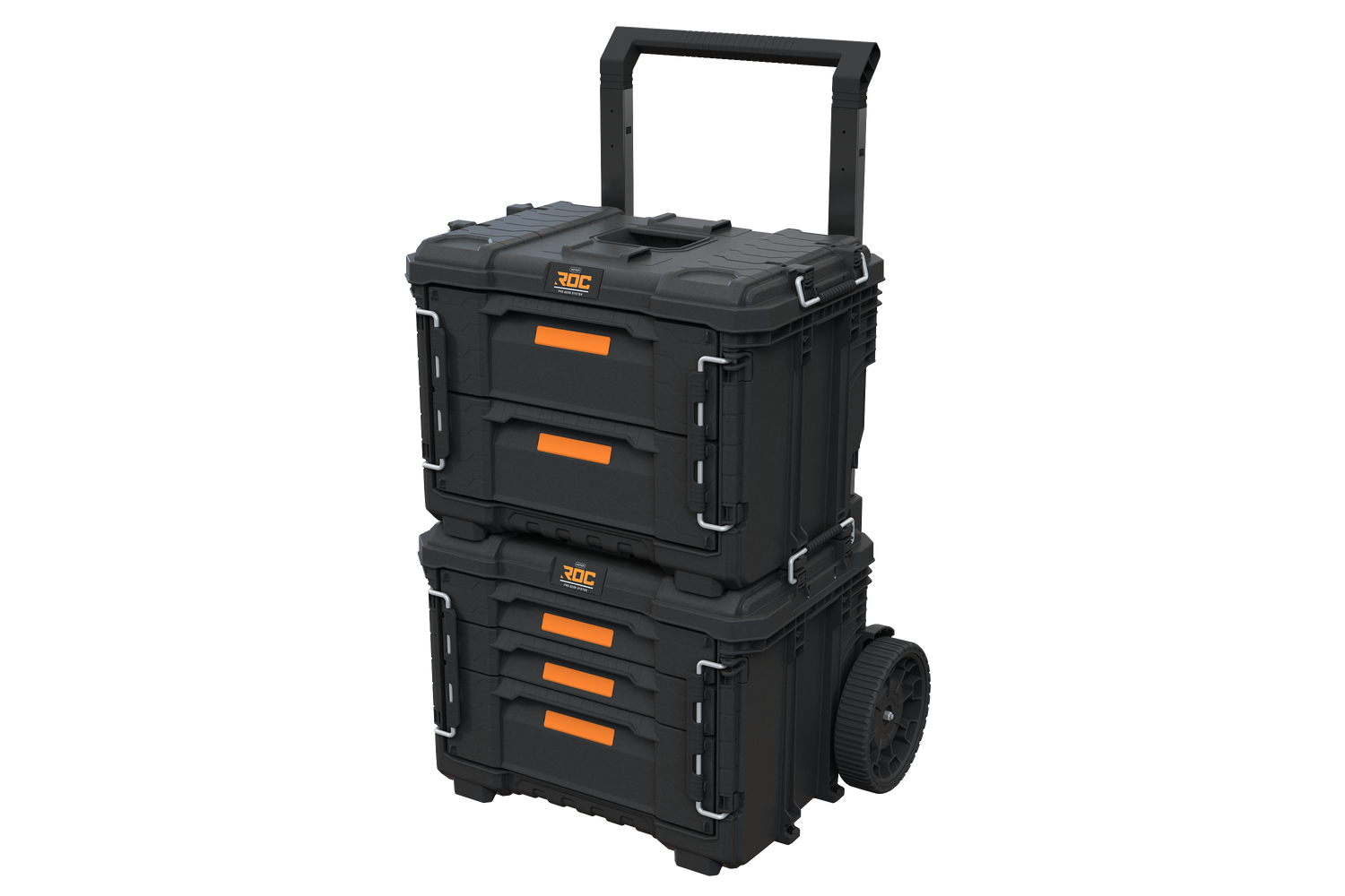 Keter Pro Gear XL Gereedschapswagen met 2 koffers - 5 lades - 64x47x79