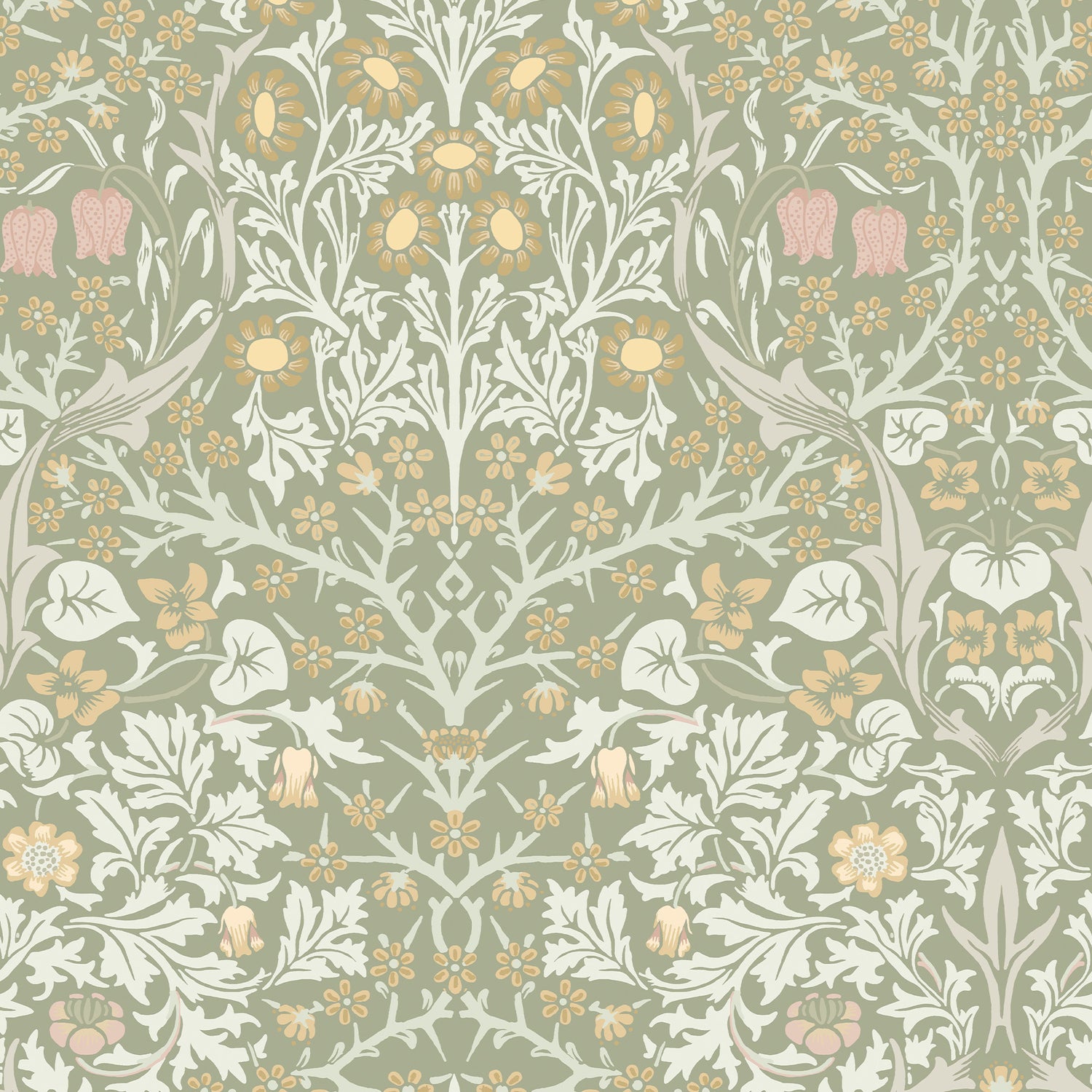 William Morris at Home vliesbehang Blackthorn Sage