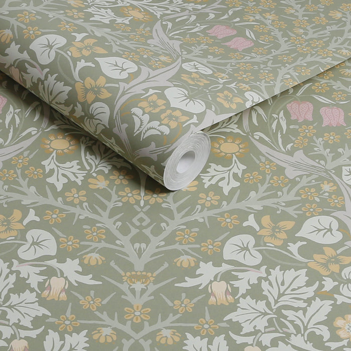 William Morris at Home vliesbehang Blackthorn Sage