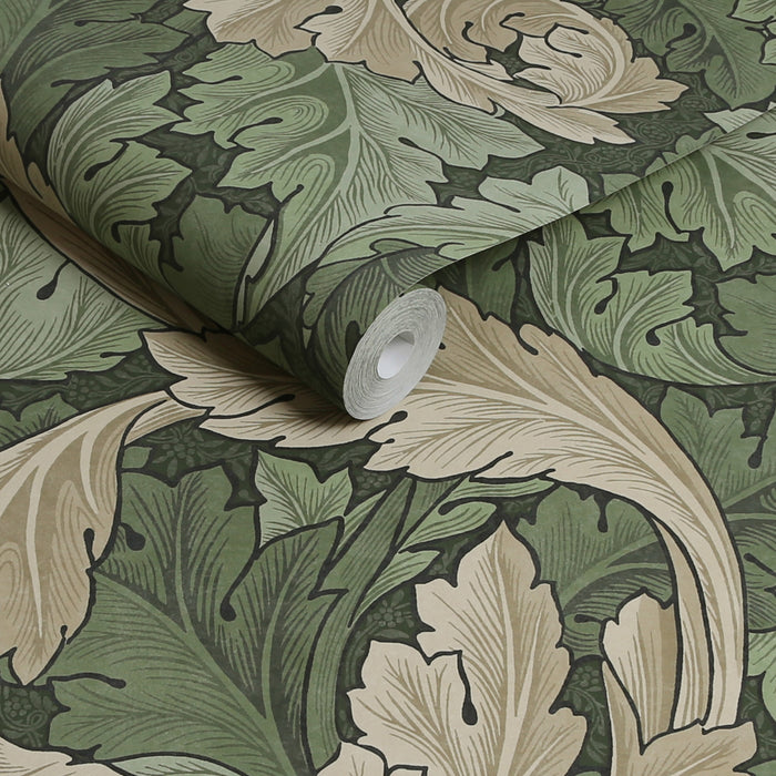 William Morris at Home vliesbehang Acanthus Green