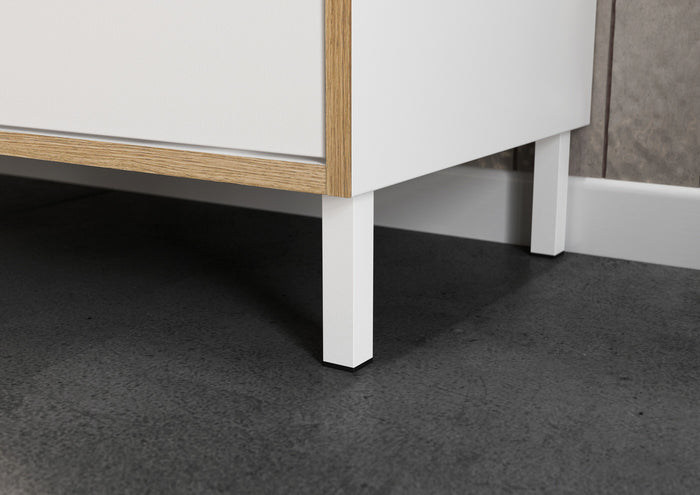 Germania Topeka 80 cm Wastafelonderkast Wit | Eiken