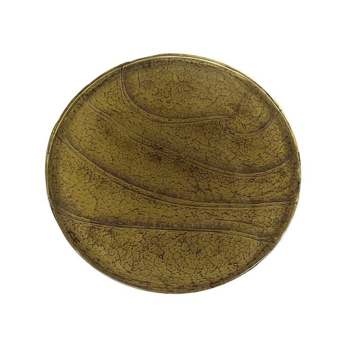 Giga Meubel - Bijzettafel Goud Metaal|Glas - 40x40x60cm - Eclipse
