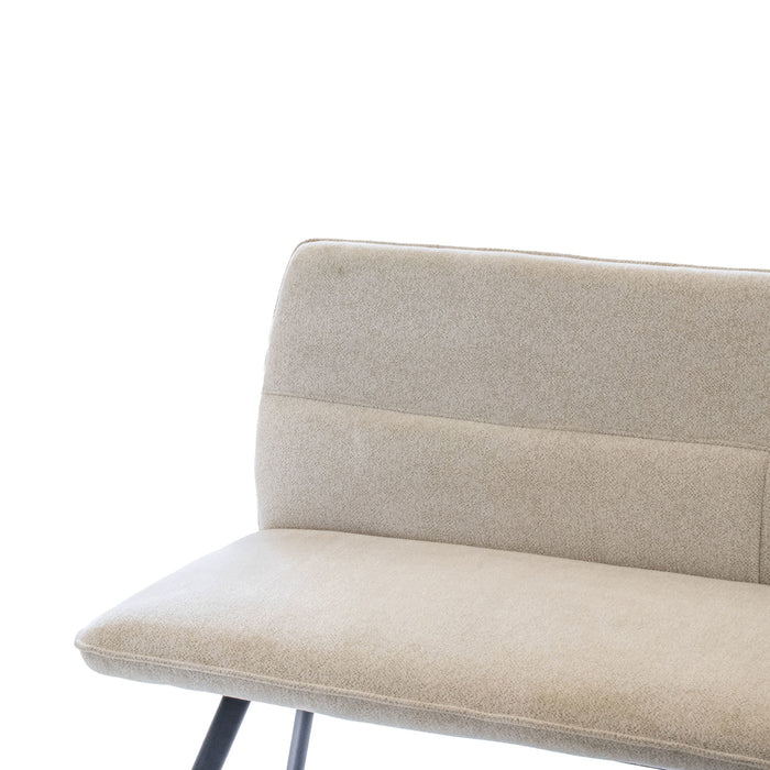 Giga Meubel - Eetkamerbank - Beige Stof - 160x60x88cm - Harper