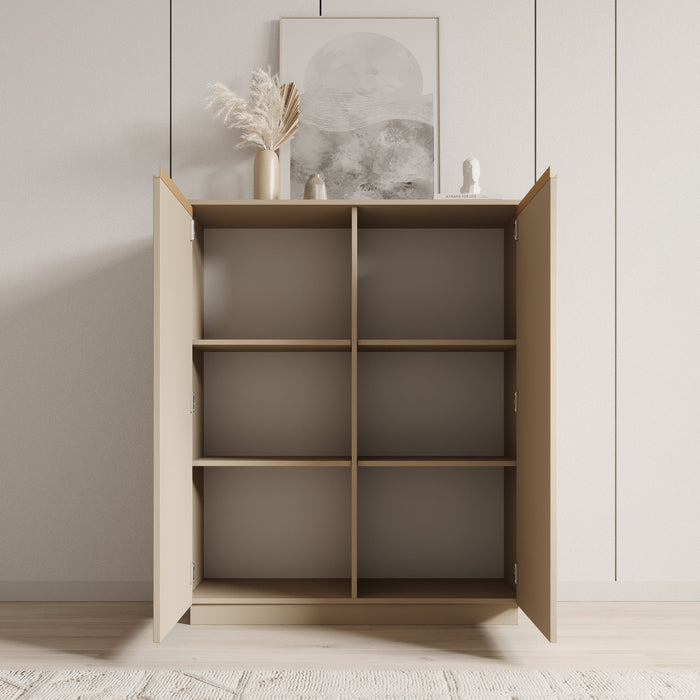 Meubella - Dressoir Remy 2 - Beige - 104 cm