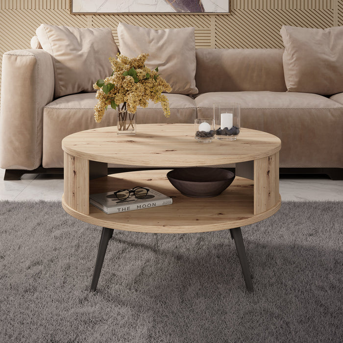 Meubella - Salontafel Riley - Eiken - 76 cm
