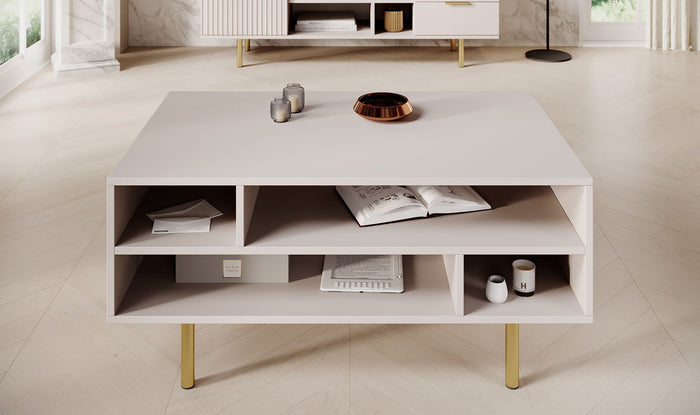 Meubella - Salontafel Nicola - Beige - 100 cm
