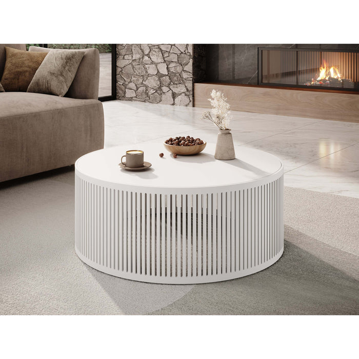 Meubella - Salontafel Vanya - Wit - 75 cm