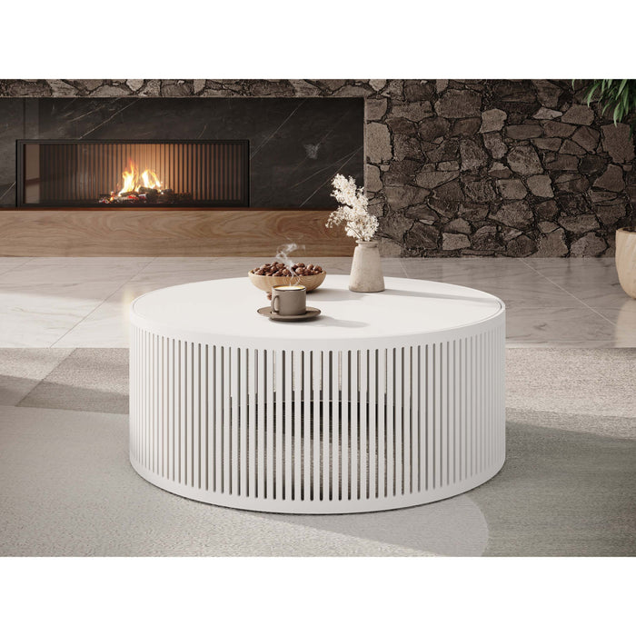Meubella - Salontafel Vanya - Wit - 75 cm