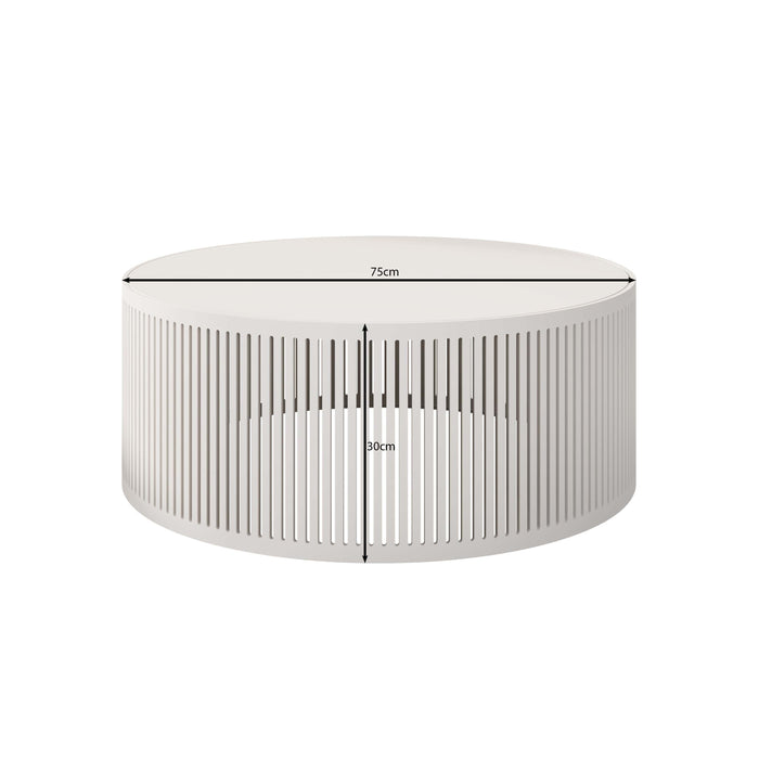 Meubella - Salontafel Vanya - Wit - 75 cm