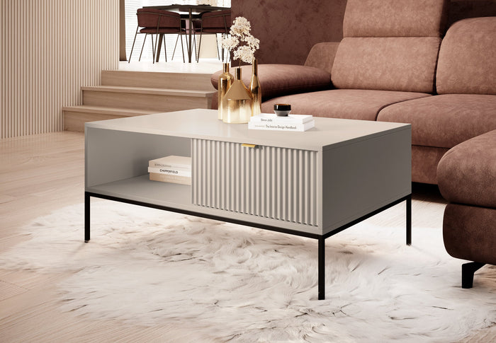 Meubella - Salontafel Navil - Beige - 104 cm