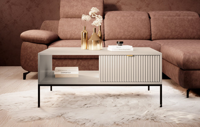 Meubella - Salontafel Navil - Beige - 104 cm