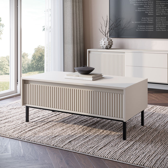 Meubella - Salontafel Orvana - Beige - 100 cm