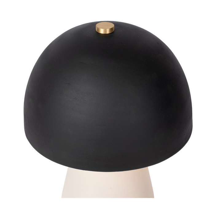Atmooz Sacha Tafellamp - Terracotta - Gebroken Wit|Zwart - H38 cm