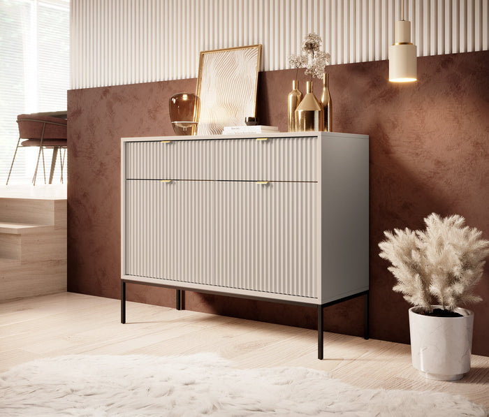 Meubella - Dressoir Navil - Beige - 104 cm