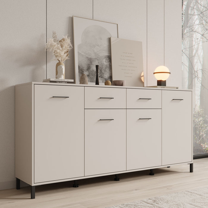 Meubella - Dressoir Vidor - Beige - 183 cm