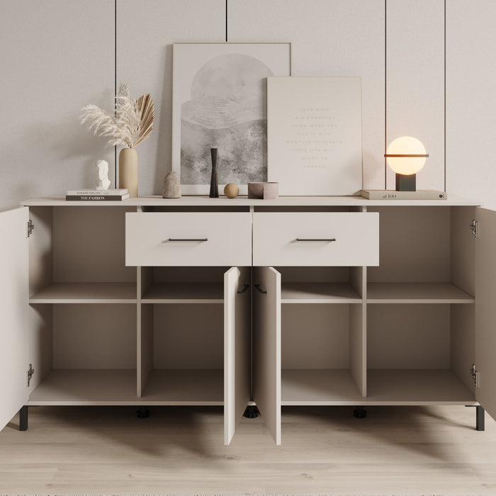 Meubella - Dressoir Vidor - Beige - 183 cm