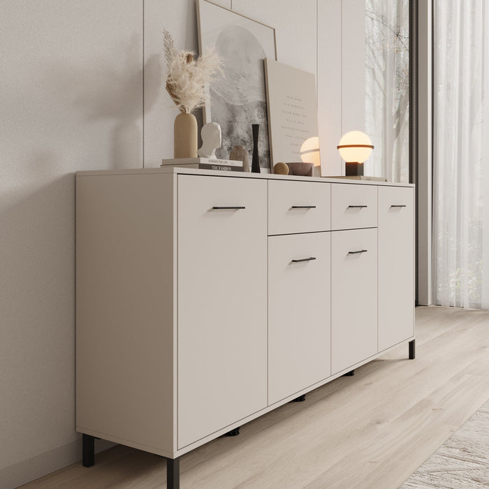Meubella - Dressoir Vidor - Beige - 183 cm
