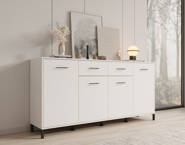 Meubella - Dressoir Vidor - Wit - 183 cm