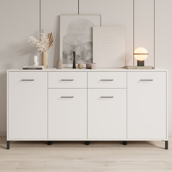 Meubella - Dressoir Vidor - Wit - 183 cm