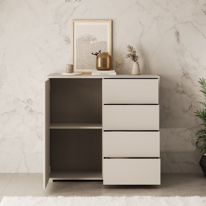 Meubella - Dressoir Gideon - Beige - 100 cm